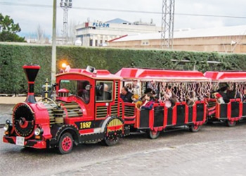 Trenes turísticos para eventos, campañas publicitarias y políticas